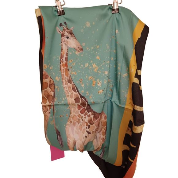 Scarf/Wrap Accessories - Scarf/Wrap With Giraffes Color Multi
